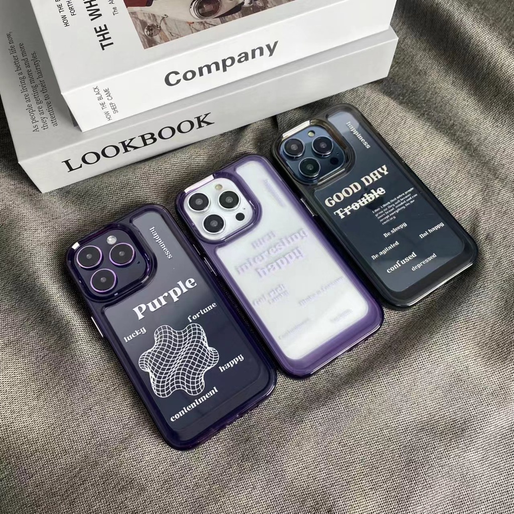 Ốp Điện Thoại Nhựa Acrylic Mặt Kính Trong Suốt Cho IPhone 11 12 13 14 Pro Max Mini Plus
