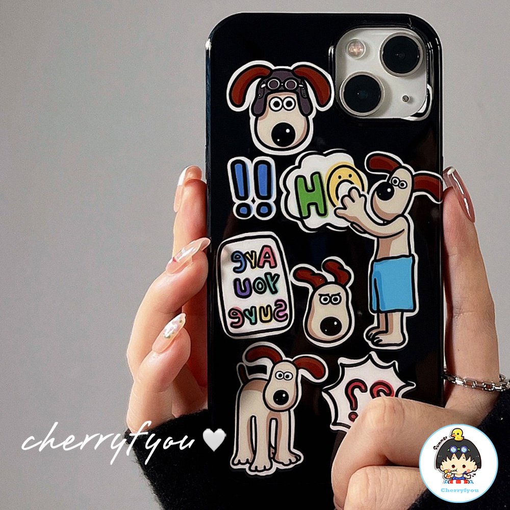 Ốp Điện Thoại TPU Mềm Chống Dấu Vân Tay Và Chống Rơi Họa Tiết Chú Cún Hoạt Hình Dành Cho IPhone 11 12 13 14 Pro Max