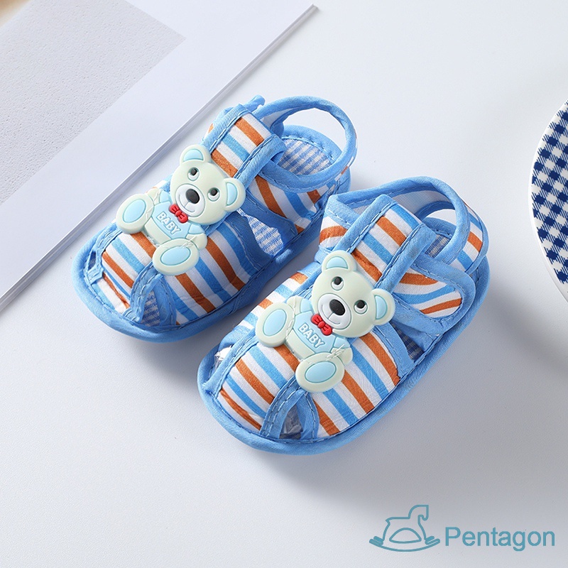 Xăng đan Tập Đi Trọng Lượng Nhẹ In Họa Tiết Hoạt Hình Mùa Hè Cho Bé 0-12 Tháng Tuổi Walkers