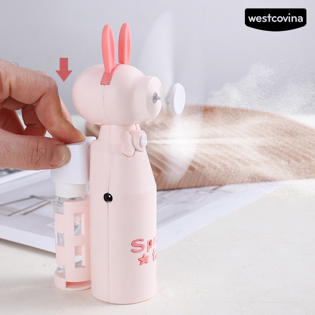 [COD]♋Quạt Làm Mát Phun Sương Mini Di Động Có Thể Tháo Rời Kèm Sạc USB Tiện Dụng