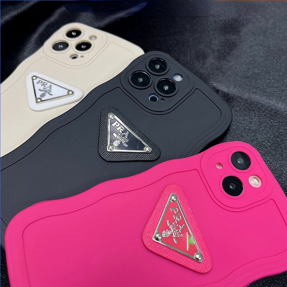 Ốp Điện Thoại Chống Sốc In Logo Prada 3D Cho iPhone 14 Pro Max 14Plus 13 12 11Promax Xs Max Xr X Xs