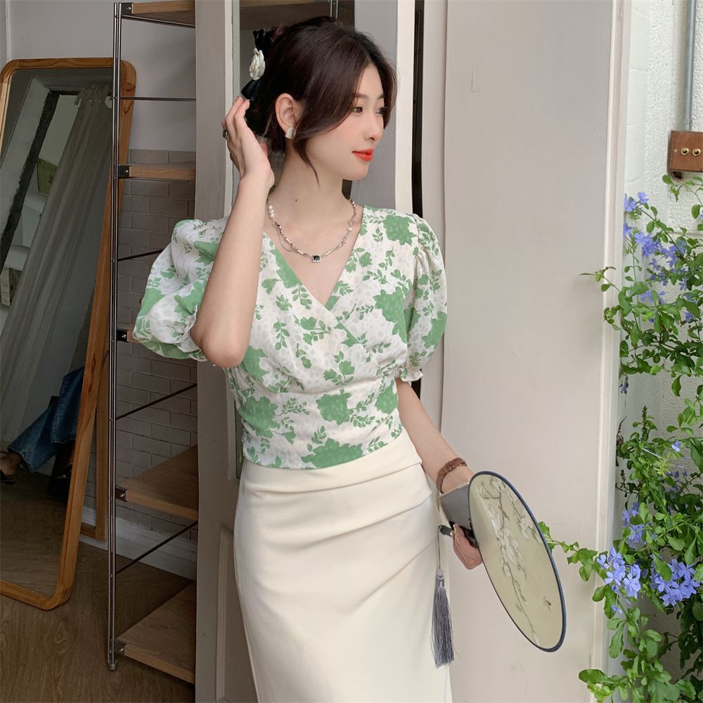 Áo Sơ Mi Cổ Chữ V Hở Lưng Thắt Nơ Xinh Xắn Thời Trang Hè Cho Nữ