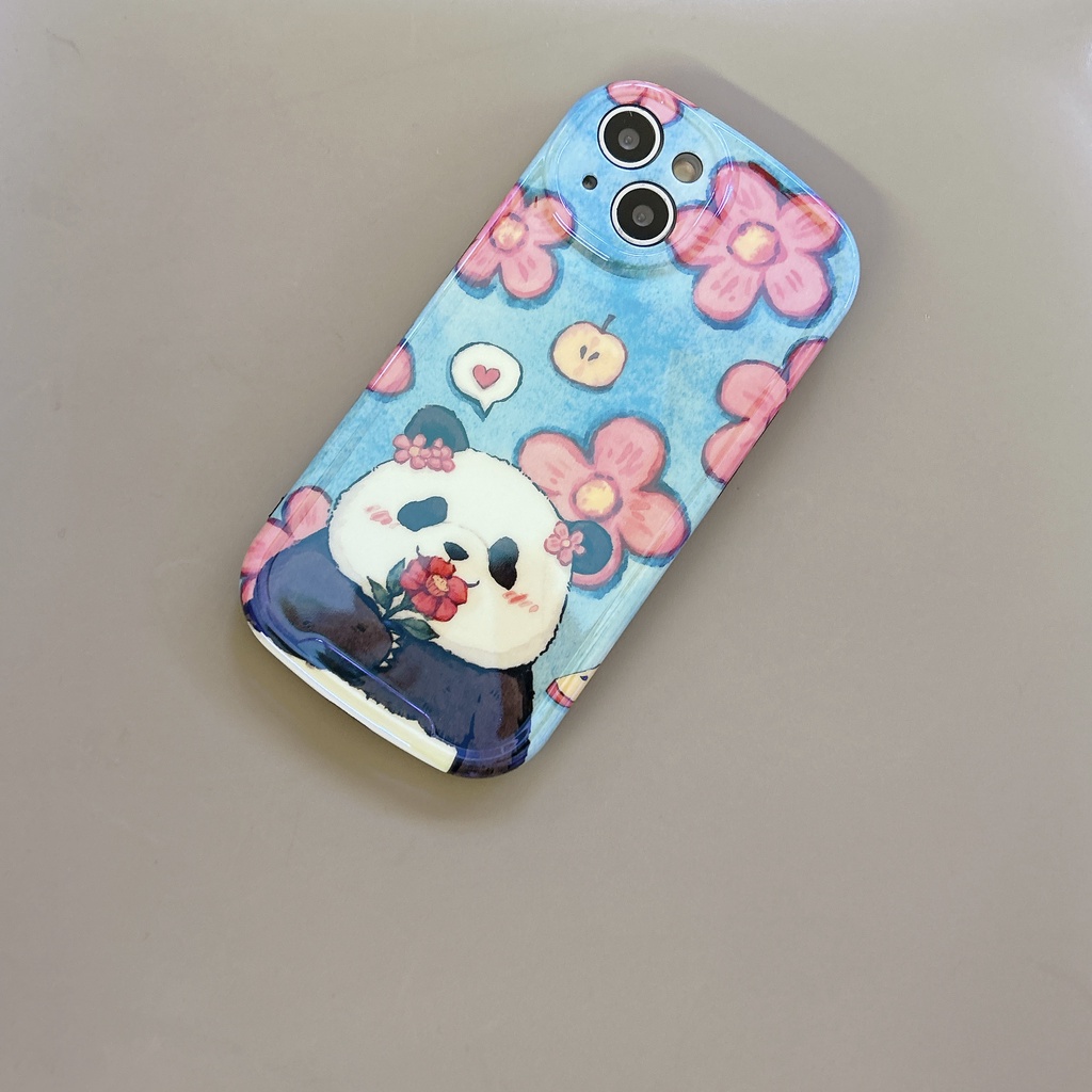 Ốp Điện Thoại TPU Chống Sốc Họa Tiết Hoa Và Gấu Cho IPhone 14 13 12 11 Pro MAX 14 Plus X XR XS MAX