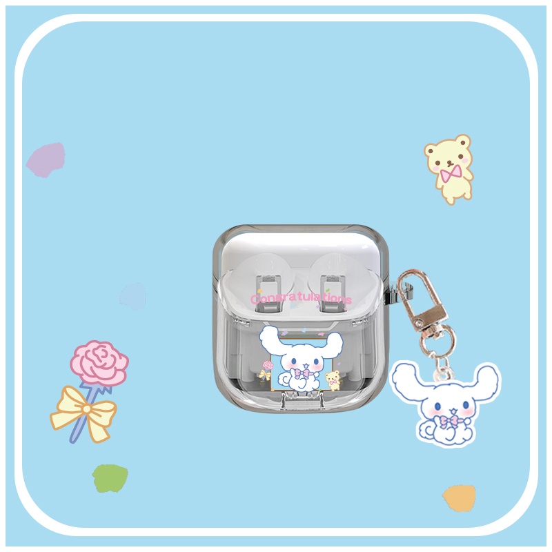 Vỏ Bảo Vệ Hộp Sạc Tai Nghe Bằng TPU Mềm Trong Suốt + Dây Đeo Chống Sốc Cho YX06 tws