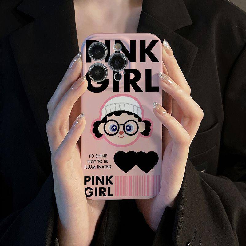 Ốp Điện Thoại Hình Cô Gái Xinh Xắn Cho iphone14promax 14 11 13 xr