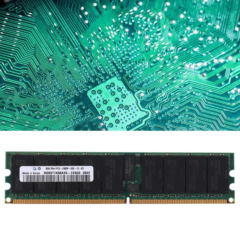 Ram DDR2 8GB 667Mhz RECC RAM + Áo Làm Mát PC2 5300P 2RX4 REG ECC Server