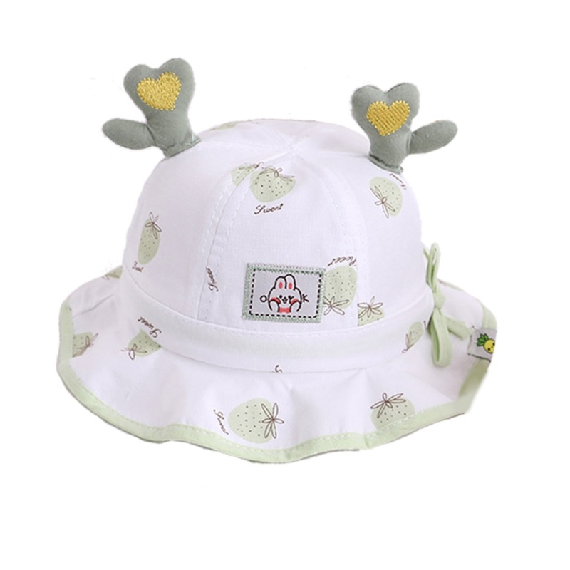 Nón Tai Bèo Vải Cotton Mềm Mại In Họa Tiết Hoạt Hình Dễ Thương Cho Bé