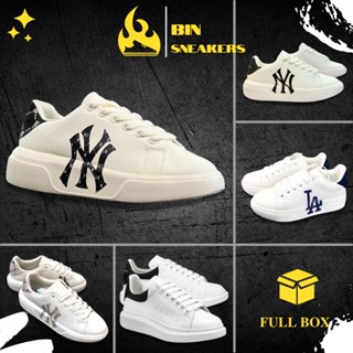 Giày sneaker nam nữ MLB NY, LA, MCQ hot trend 2022 Full Box - Giày độn đế tăng chiều cao nam nữ cao cấp full phụ kiện