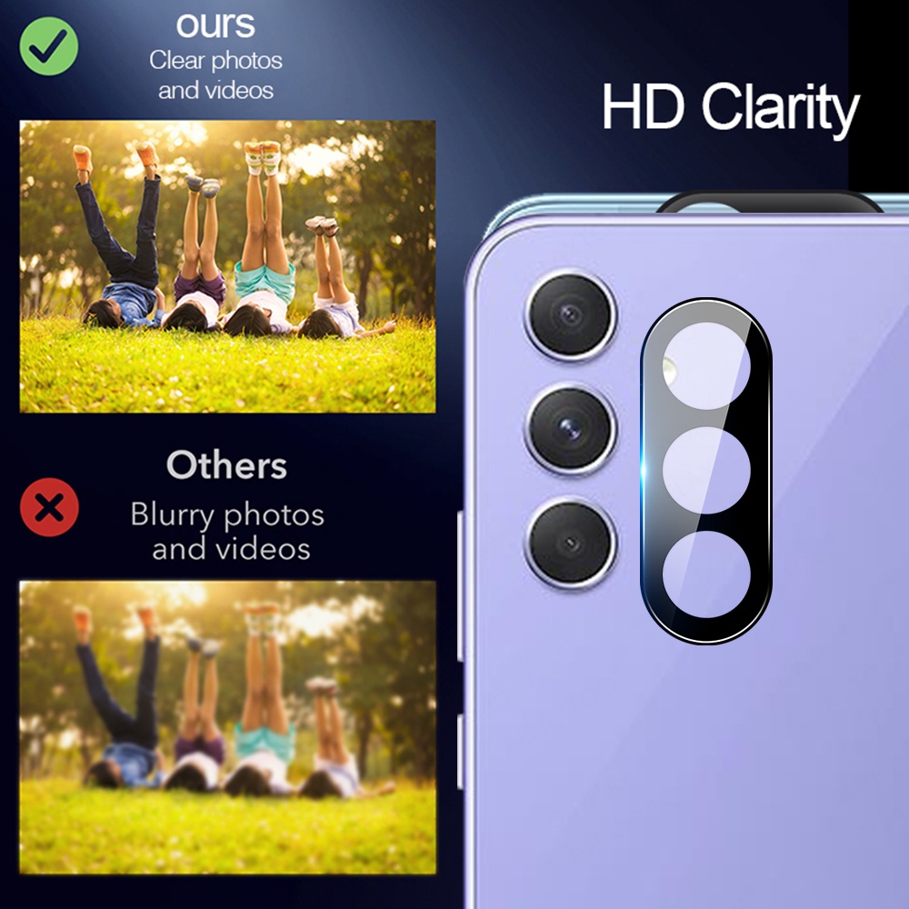 3DLB For Samsung Galaxy A54 A34 A14 A73 A53 A23 A32 A72 A52 4G 5G 3D Curved Tempered Glass Rear Camera Back Lens Protect Cap ProtectIve film