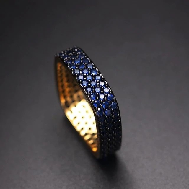 Nhẫn Đính Đá Zircon Thời Trang Cho Nam