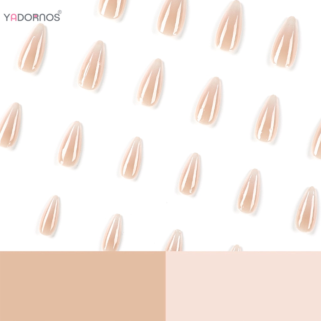 YADORNOS Set 24 Móng Tay Giả Màu Sắc gradient Độc Đáo