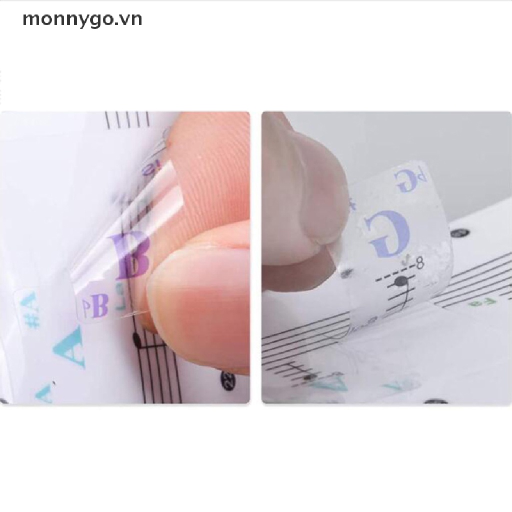 Miếng Dán Phím Đàn Piano Trong Suốt Nhiều Màu Sắc Cho Bé VN