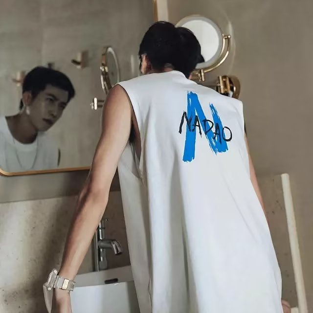 Áo Thun Không Tay Dáng Rộng Màu Trơn Thời Trang Mùa Hè Trẻ Trung