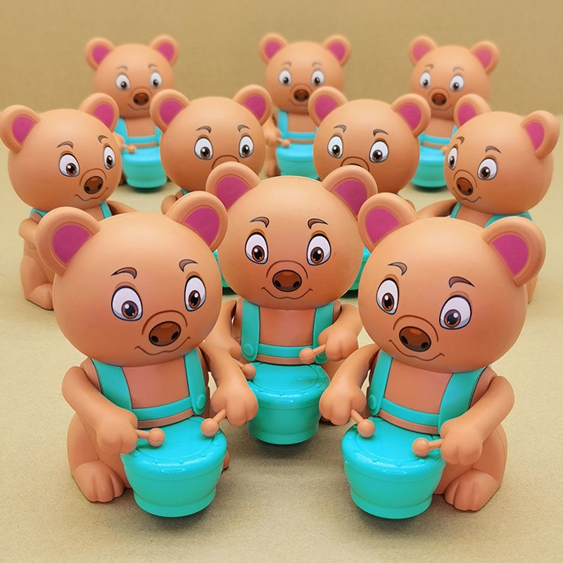 Đồ Chơi Lên Dây Cót Hình Gấu Dễ Thương Cho Bé 1-4 Tuổi