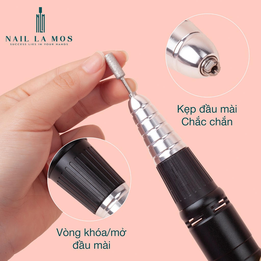 Máy Mài Móng Tay Điện STE-101  Có Thể Sạc Lại Đặc Biệt Cho Ngành Nghệ Thuật Làm Móng Với Đầu Mài Có Thể Thay Thế