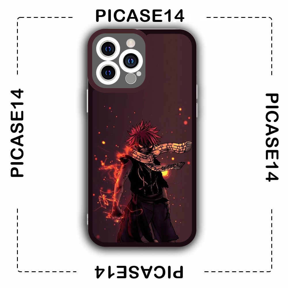Ốp iphone cạnh vuông Picase14 Natsu Dragneel Fairy Tail 6/6s/7plus/8plus/x/xr/xs/11/12/13/pro/max/plus/promax/14