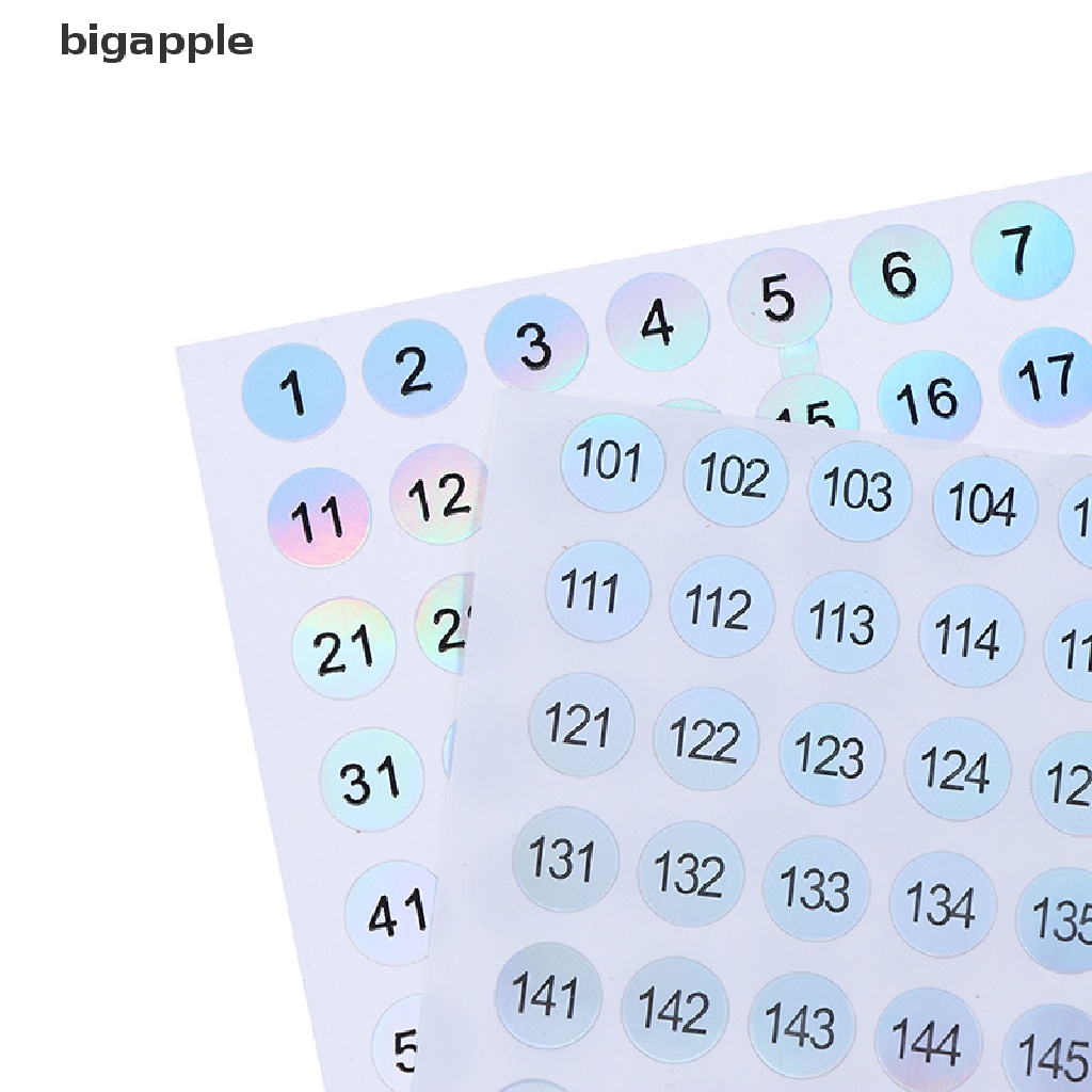 Set 1-200 Nhãn Dán Đánh Số Móng Tay Chống Nước Tiện Dụng