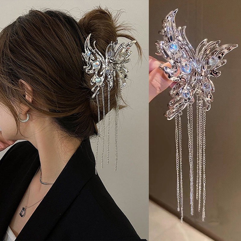 Kẹp Tóc Bướm Kim Loại Thời Trang Cho Nữ CHLINS