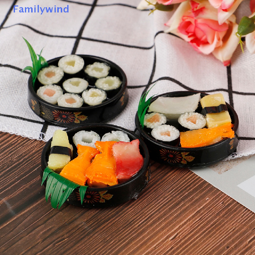 1 Mô Hình Cơm Cuộn Sushi Tỉ Lệ 1 / 6 Trang Trí Nhà Búp Bê