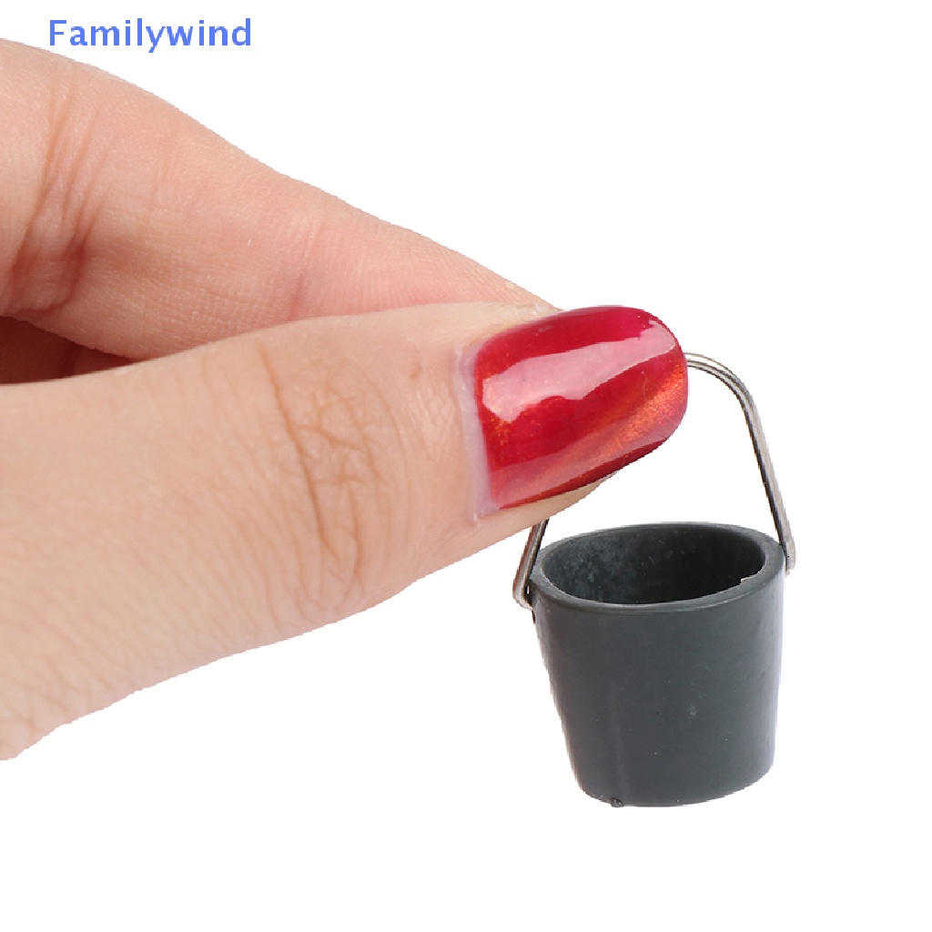 1 Bộ Xô Và Cây Lau Nhà Trang Trí Nhà Búp Bê 1: 12