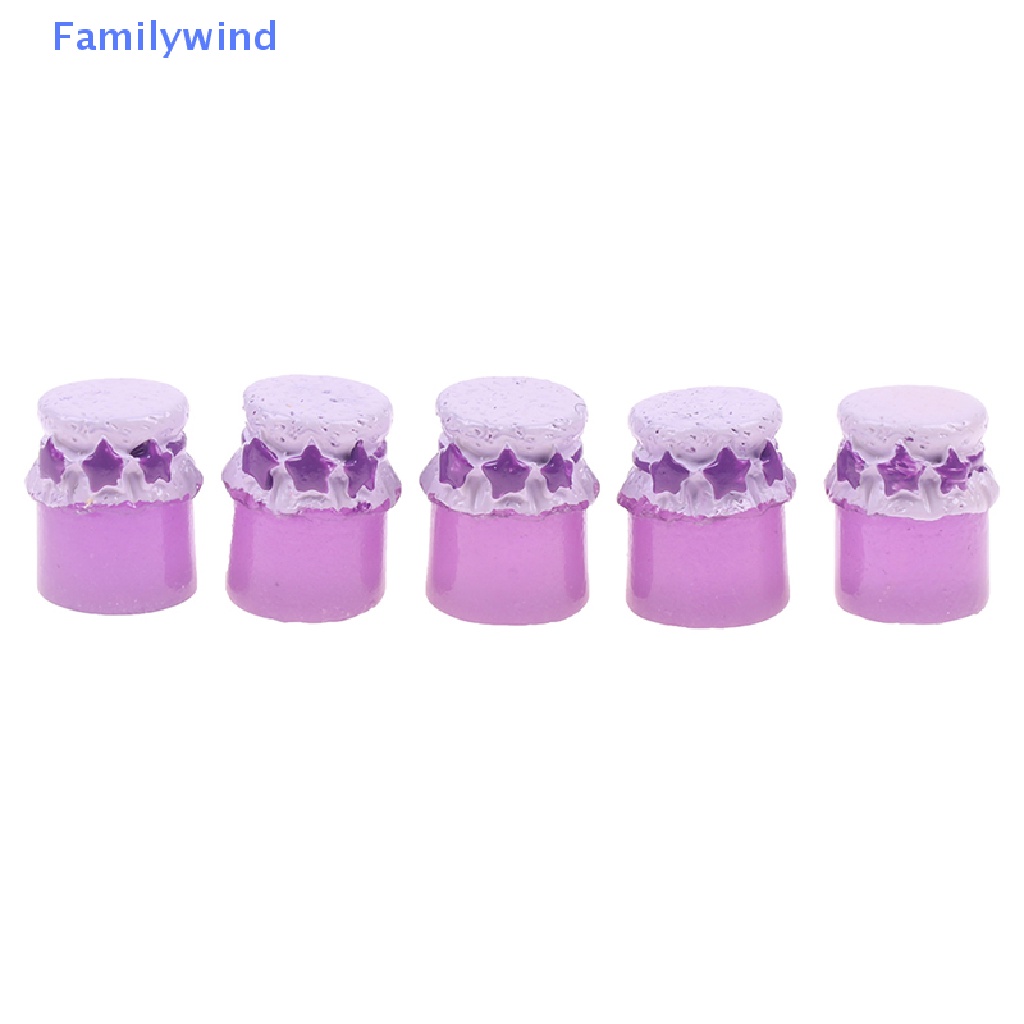 Set 5 Lọ Mứt 1: 12 Dùng Để Trang Trí Nhà Búp Bê