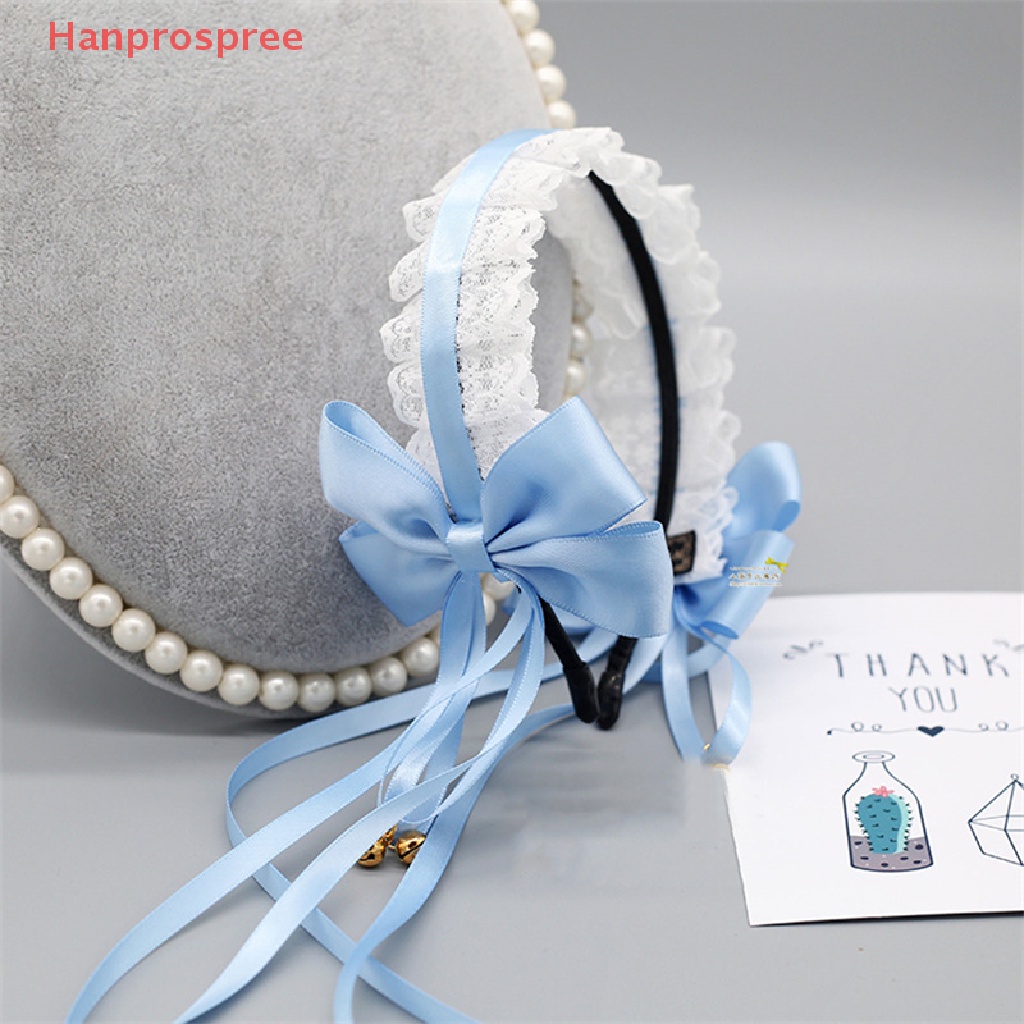 Hanprospree > Băng Đô Ren Xanh Dương Phong Cách Gothic Lolita Phụ Kiện Tóc Tốt