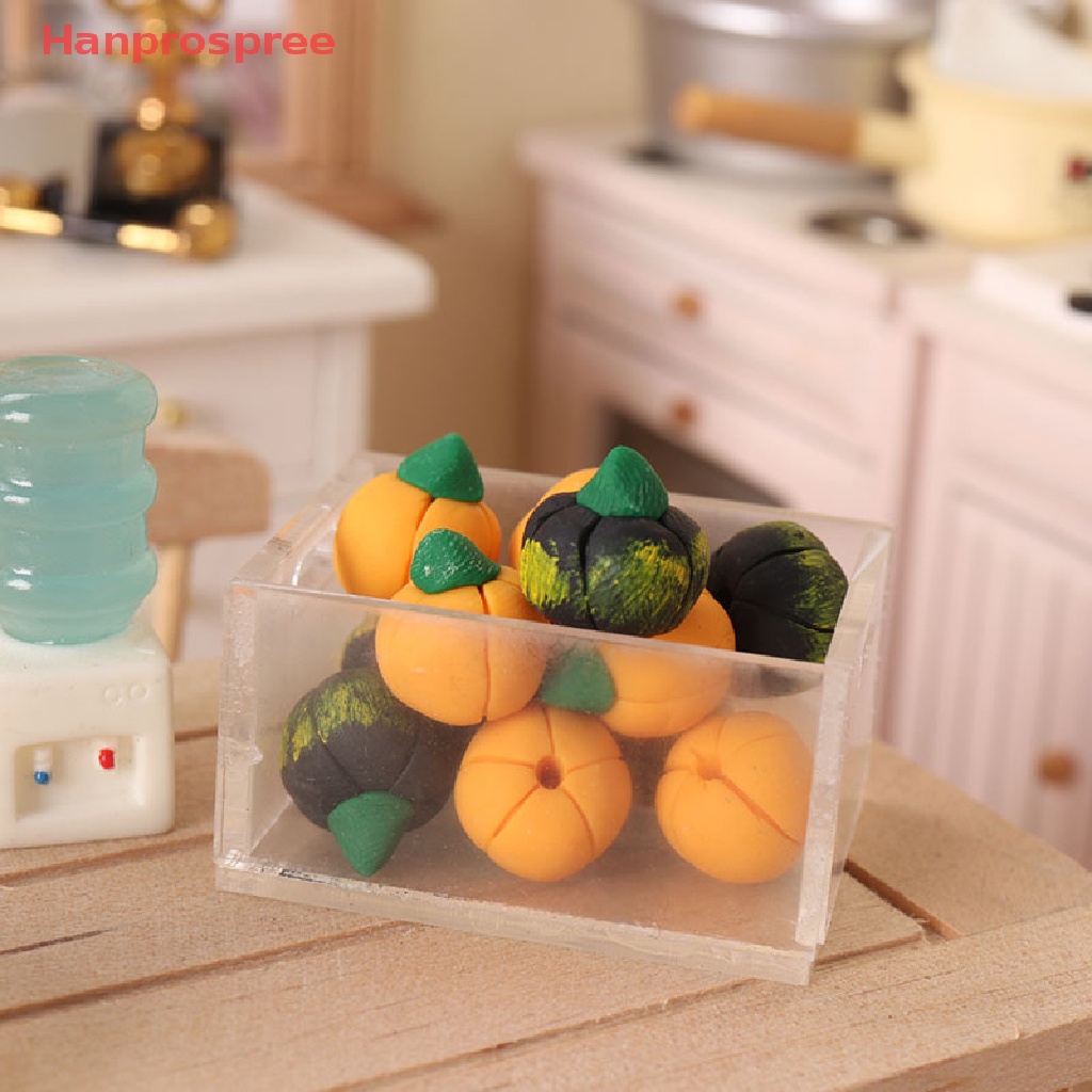 Mô Hình Quả Bí Ngô Trang Trí Nhà Búp Bê Tỉ Lệ 1: 12