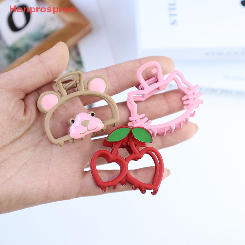 Kẹp Tóc Kim Loại Hình Chân Mèo Màu Hồng Xinh Xắn Cho Nữ