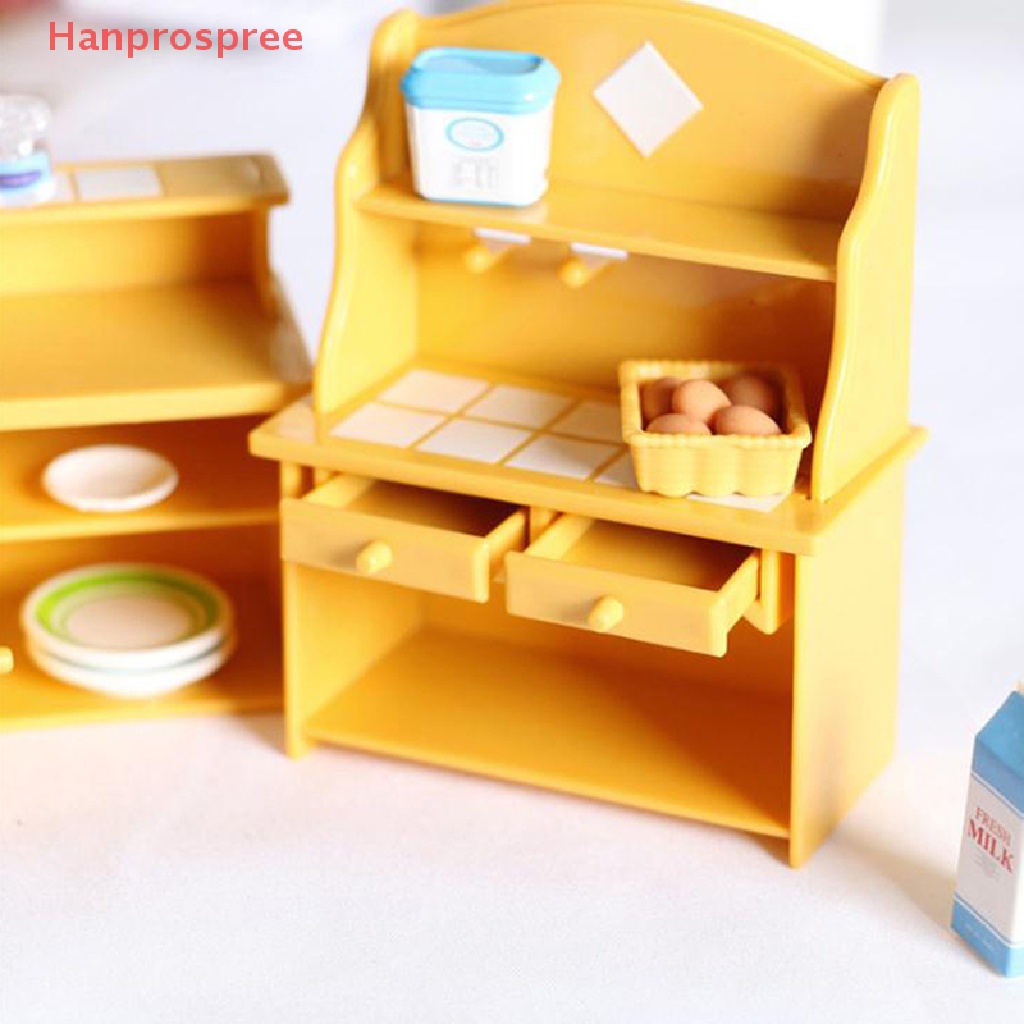 Mô Hình Bàn Bếp Bằng Nhựa Tỉ Lệ 1 / 12 Trang Trí Nhà Búp Bê