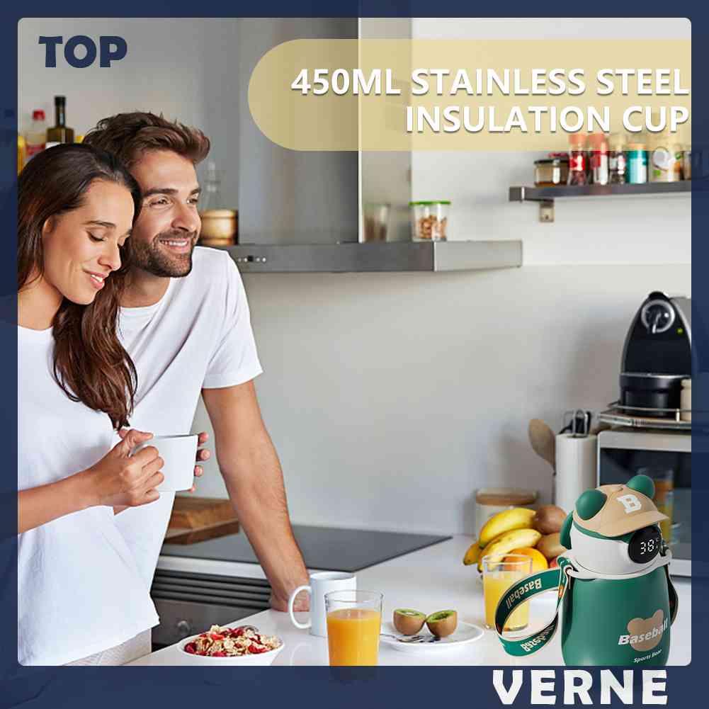 Bình Đựng Nước Cách Nhiệt 450ML 450ML Thiết Kế Dễ Thương Tiện Dụng Cho Gia Đình / Văn Phòng / Trường Học