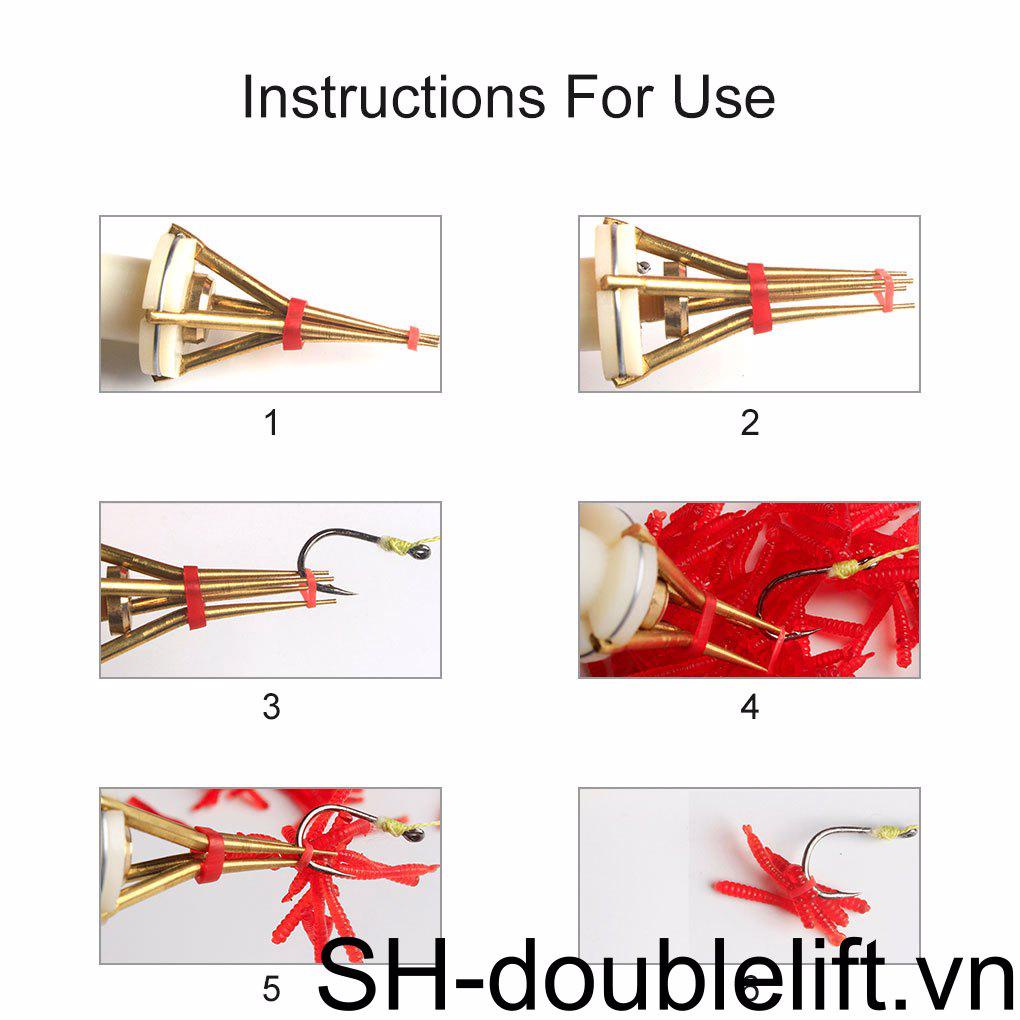 Bộ Kẹp Mồi Câu Cá Bằng Đồng Chất Lượng Cao