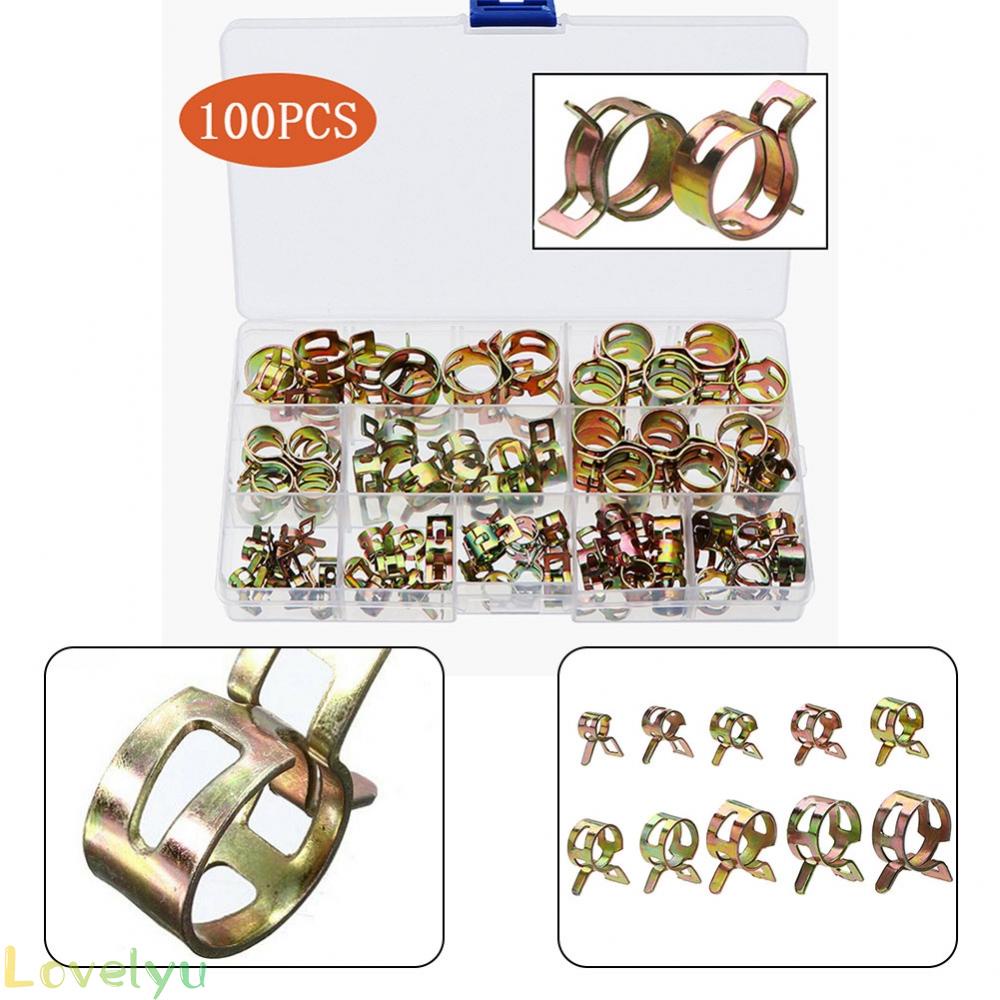 ⭐2023 ⭐Spring Host Clamp Color Elastic Hoop Fuel Galvanized Pipe Clamp Plated
