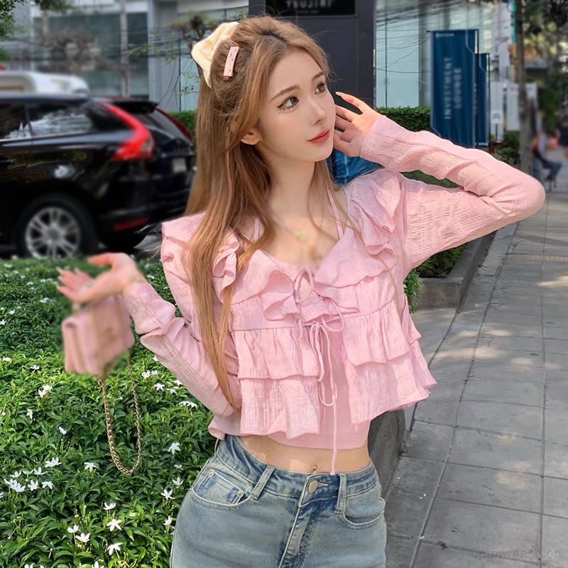 Áo Sơ Mi Ngắn Tay Dài Cổ Chữ V Thời Trang Cho Nữ