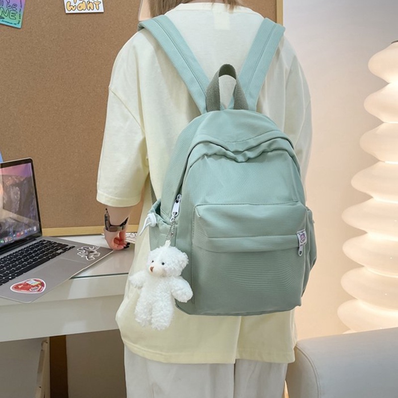 Ba Lô Vải mini Màu Sắc Kẹo Ngọt Phong Cách Hàn Quốc Dành Cho Nữ