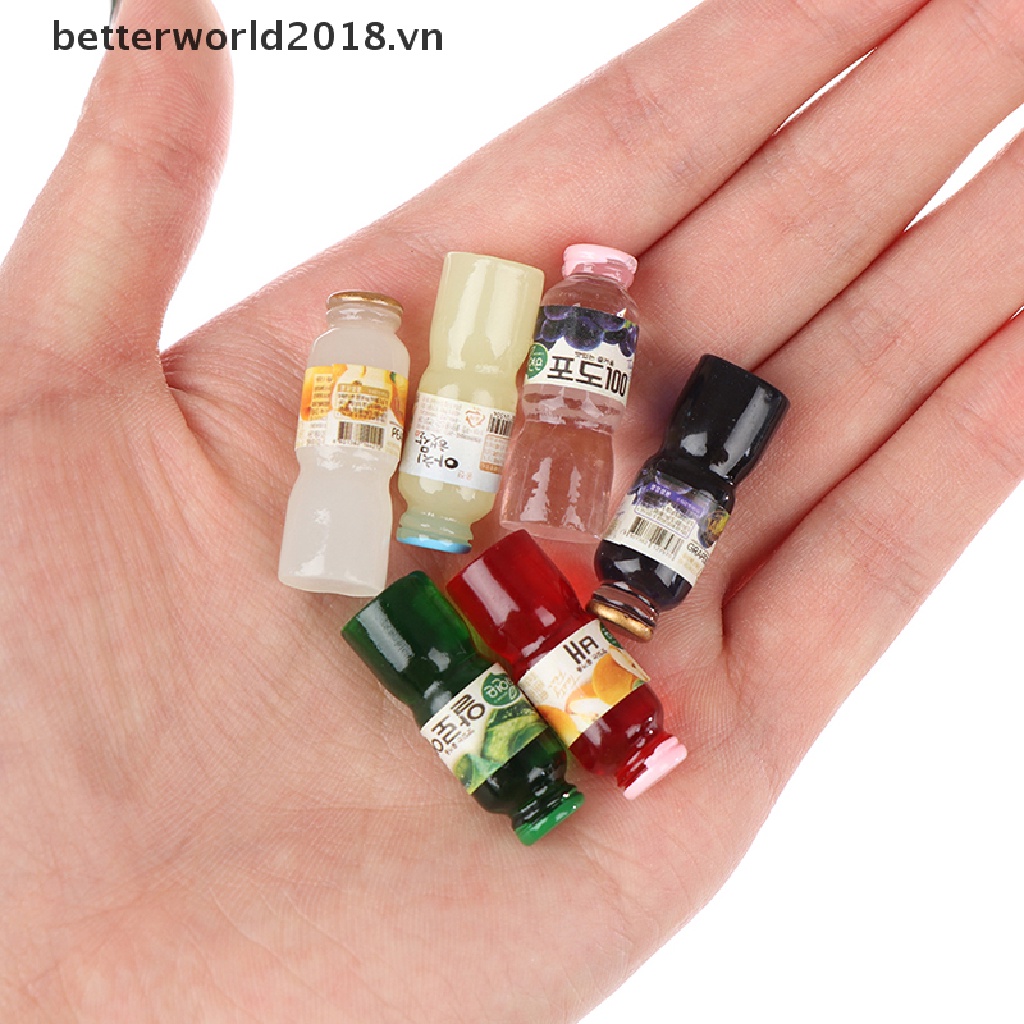 Set 5 Bình Nước Mini Tỉ Lệ 1: 12 Trang Trí Nhà Búp Bê