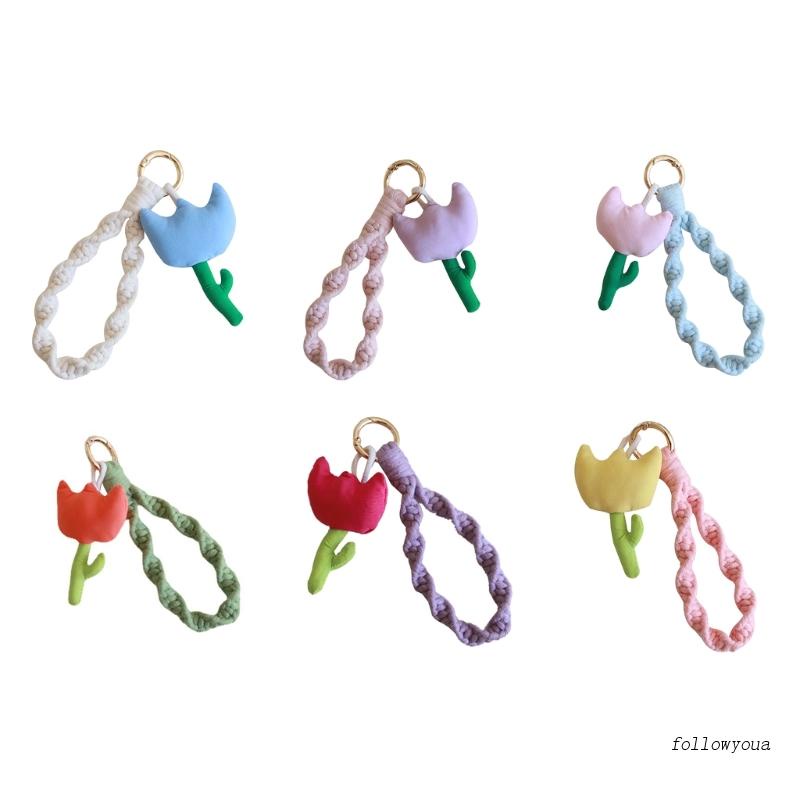 Móc Khóa Hình Bông Hoa 3D Trang Trí Xinh Xắn