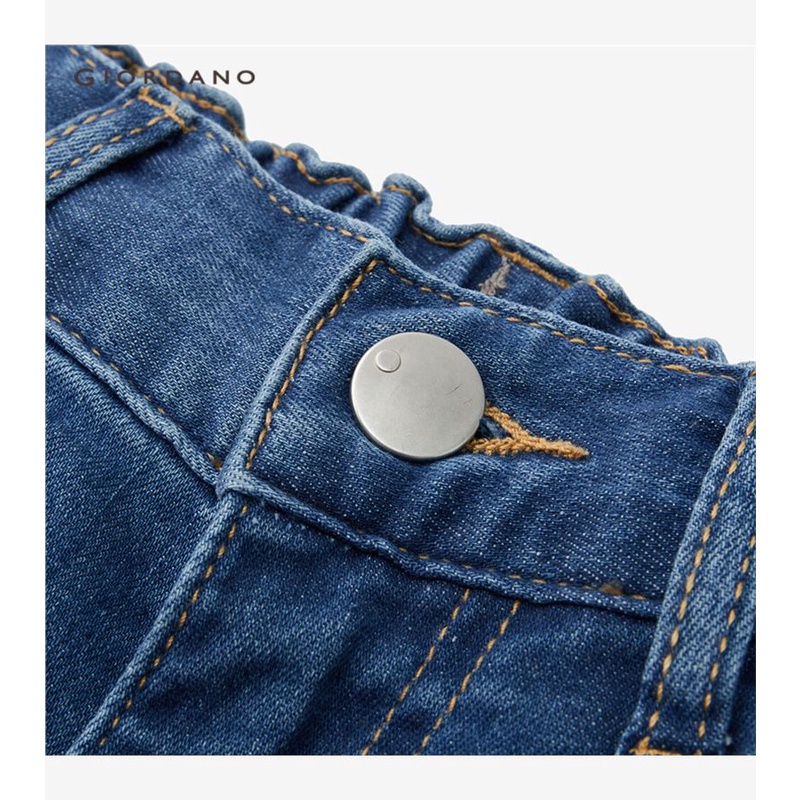 Quần denim GIORDANO 18423001 phối túi lưng co giãn vừa thời trang cho nữ