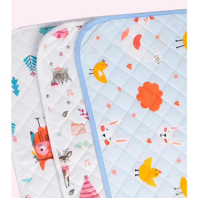 Lót chống thấm Best Baby 3 lớp chần caro 50x70cm và size lớn 75x100cm