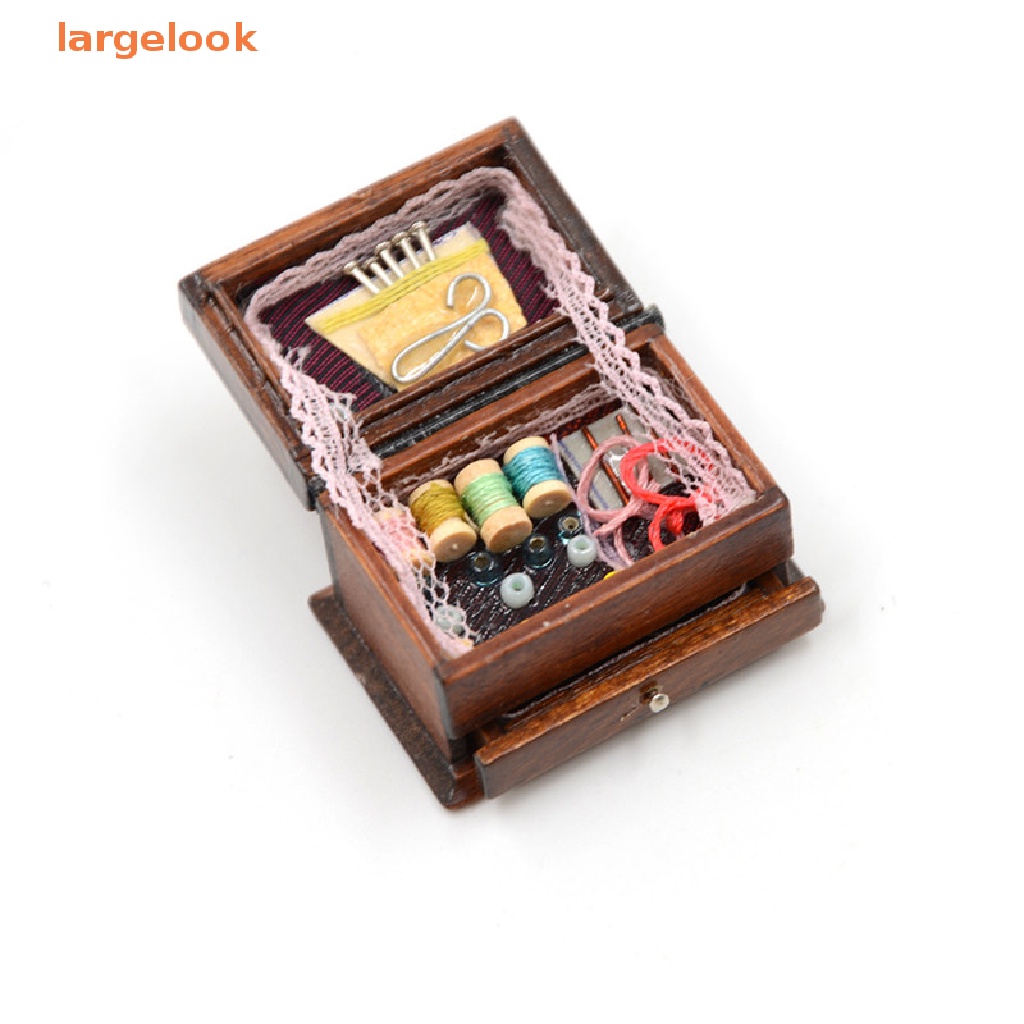 Hộp Dụng Cụ May Vá Mini Tỉ Lệ 1: 12 Trang Trí Nhà Búp Bê