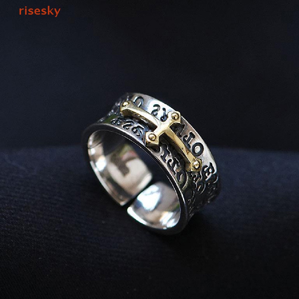 Nhẫn Hình Thánh Giá Phong Cách Retro Thời Trang Cho Nam