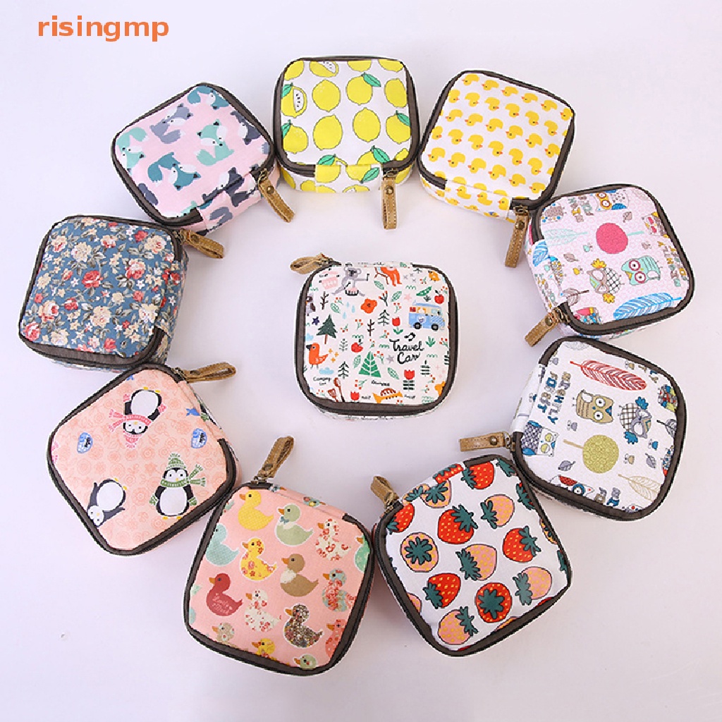 Túi Đựng Đồ Tampon Họa Tiết Hoạt Hình Dễ Thương