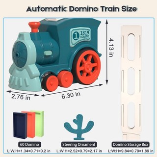 Bộ Đồ Chơi Lắp Ráp Xe Lửa Domino Tự Động Dành Cho Bé