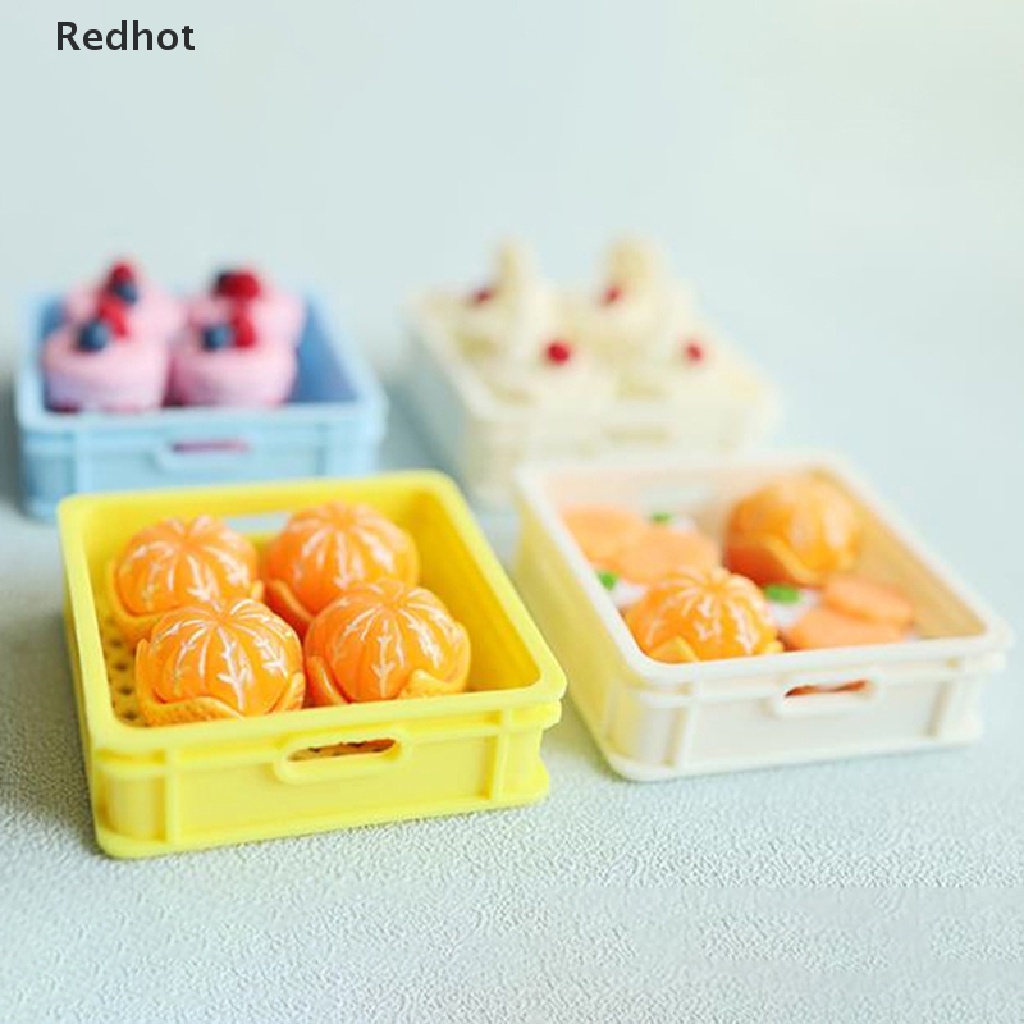 1 Bộ Giỏ Đựng Bánh Tráng Miệng 1 / 12 Trang Trí Nhà Búp Bê