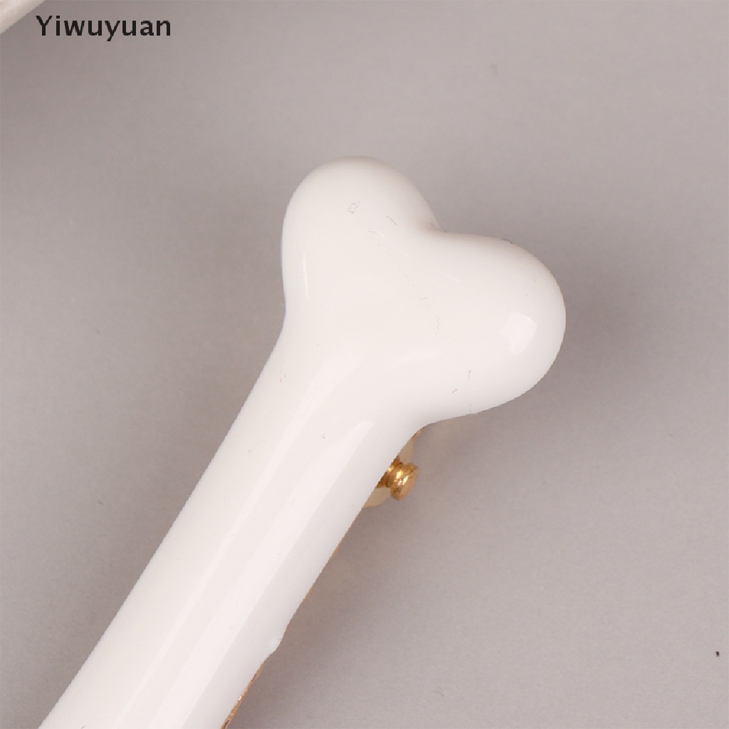 1 Cặp Kẹp Tóc Hình Xương Chó / Mèo Thời Trang Cho Nữ