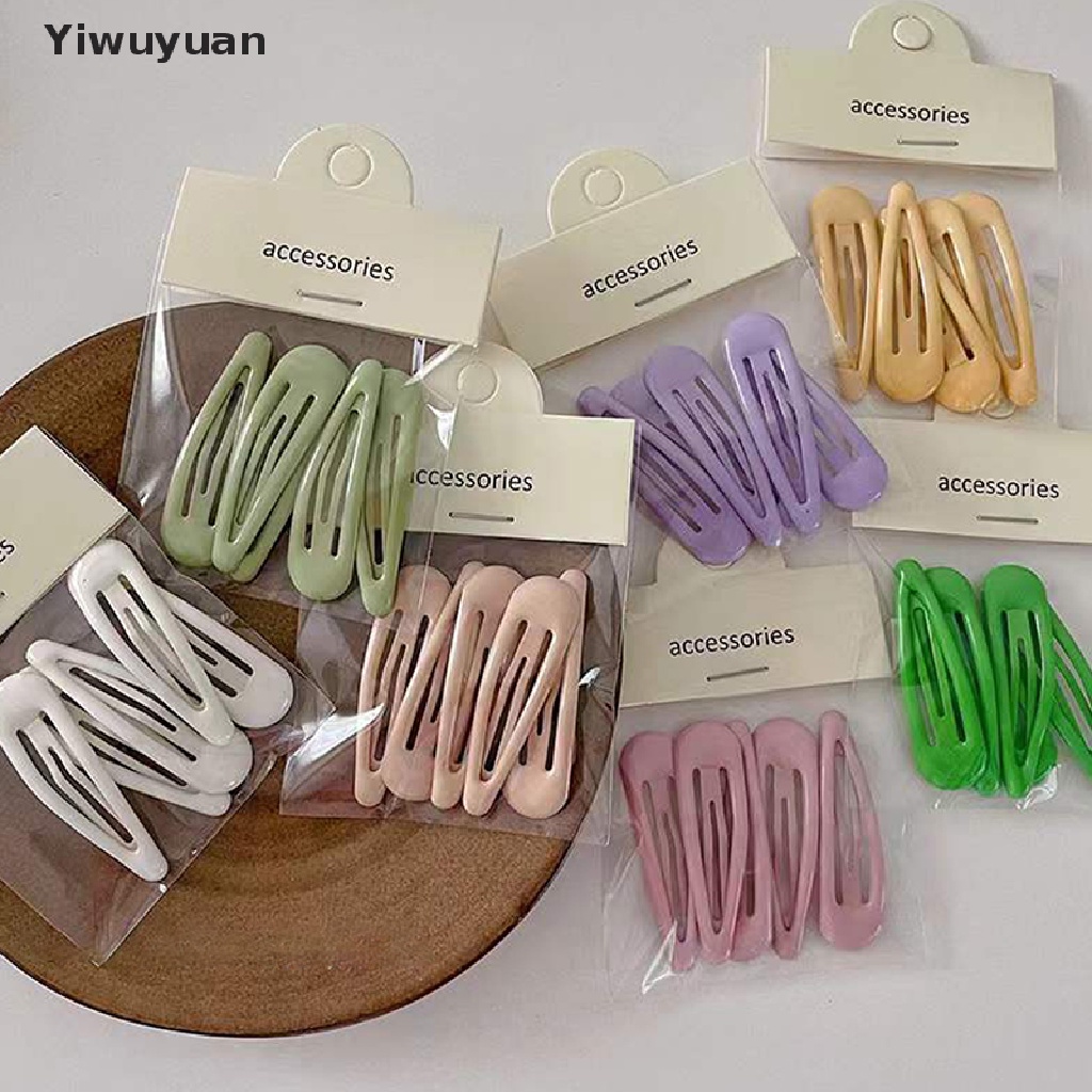 Bộ 5 Kẹp Tóc Hình Giọt Nước Màu Sắc Ngọt Ngào Cho Bé Gái