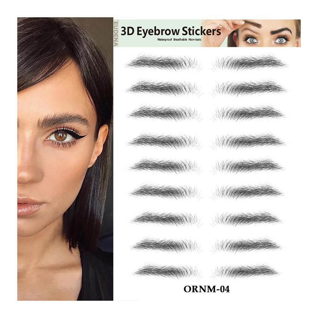 Miếng Dán Lông Mày 6D Giả Chống Nước Lâu Trôi