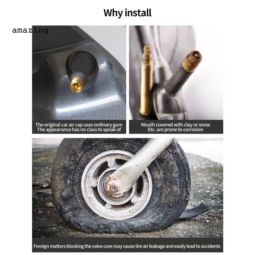 Bộ 12 Vỏ Bọc Van Bánh Xe Đạp Chống Mòn Phát Sáng Ban Đêm