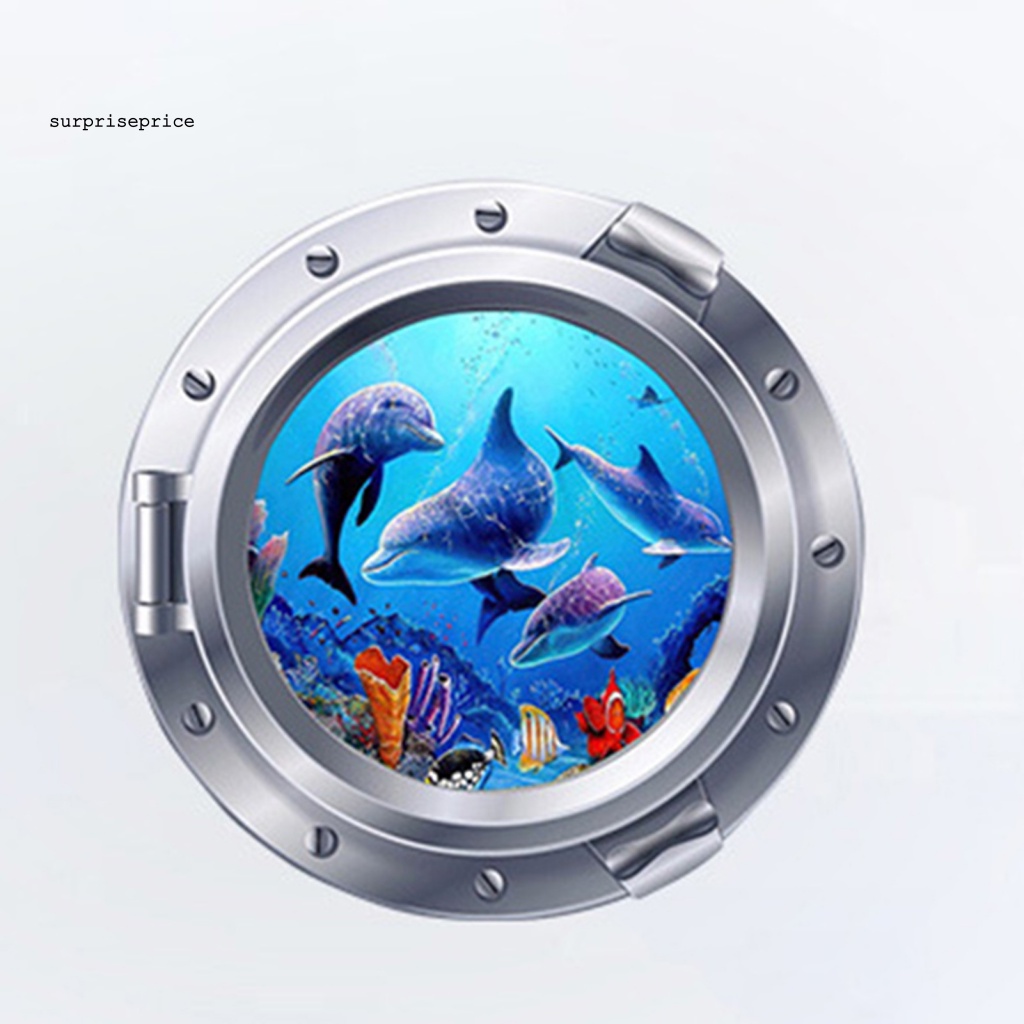 Sticker Dán Tường Chống Thấm Nước Họa Tiết Động Vật 3D Dùng Trang Trí Nhà