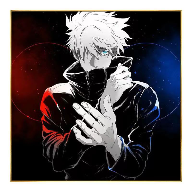 Tranh Đính Đá 5d Tự Làm Hình Anime Gojo Go Trang Trí Phòng Khách / Phòng Ngủ / Phòng Khách /