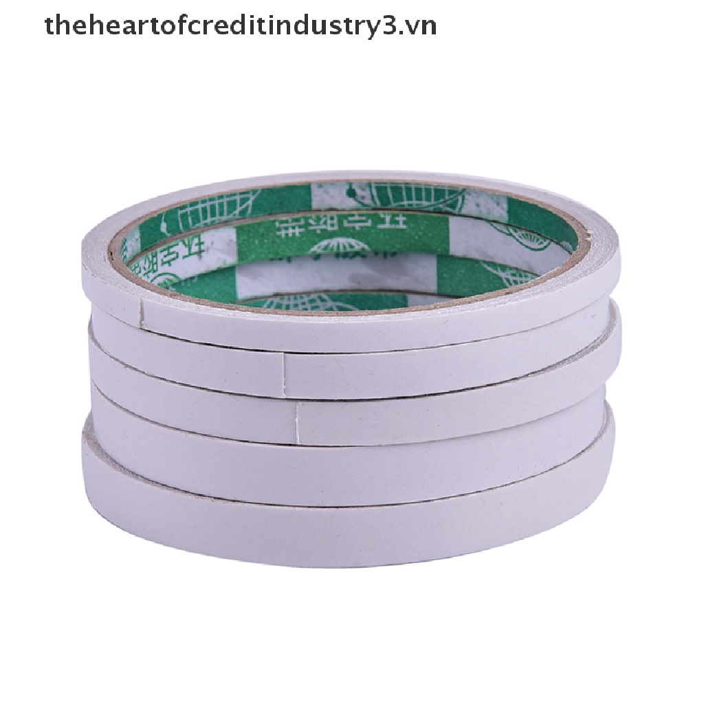 Cuộn Băng Keo Hai Mặt Màu Trắng Siêu Chắc Dài 5M / 8M